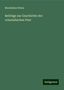 Maximilian Heine: Beiträge zur Geschichte der orientalischen Pest, Buch