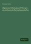 Hermann Lotze: Allgemeine Pathologie und Therapie als mechanische Naturwissenschaften, Buch