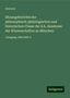 Anonym: Anonym: Sitzungsberichte der philosophisch-philologischen un, Buch