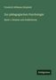 Friedrich Wilhelm Dörpfeld: Zur pädagogischen Psychologie, Buch