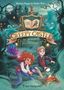 Titel: "Creepy Castle - Die Schule der Geisterjäger". Zwei Kinder mit Taschenlampe und Gerät, umgeben von Geistern.