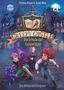 „Creepy Castle: Die Schule der Geisterjäger - Die Mitternachtsspiele“. Zwei Kinder rennen, umgeben von Fledermäusen., Buch