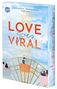 „LOVE goes VIRAL“, oben Autorennamen. Illustration eines Riesenrads mit Paaren vor blauem Himmel. Arena-Logo vorhanden.