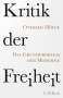 Otfried Höffe: Kritik der Freiheit, Buch