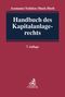 Covertext: "Assmann/Schütze/Buck-Heeb, Handbuch des Kapitalanlagerechts, 7. Auflage." Dunkelblaues Feld auf rotem Hintergrund., Buch