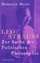 Heinrich Meier: Leo Strauss, Buch, Buch