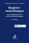 "Registeranmeldungen im Gesellschaftsrecht mit Kostenberechnungen, 9. Auflage." Blaues Cover, Download-Icon unten., Buch