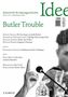 „Butler Trouble“ in grüner Schrift. Hände heben Finger. Zeitschriftentitel „Idee“, Themen über Judith Butler und andere., Buch