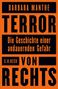 „BARBARA MANTHE TERROR Die Geschichte einer andauernden Gefahr C.H. BECK VON RECHTS“ in fetter, schwarzer Schrift auf orange.