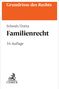 Text: "Grundrisse des Rechts", "Schwab/Dutta", "Familienrecht", "34. Auflage", "C.H.BECK". Oben orangefarbener Balken, unten Logo., Buch
