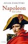"Adam Zamoyski", "Napoleon: Ein Leben". Illustration von Napoleon in Uniform mit charakteristischem Hut., Buch