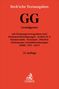 "Beck’sche Textausgaben" und "GG Grundgesetz" in schwarzem Text auf rotem Hintergrund, darunter das C.H.BECK Logo.