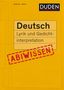 Frank Becker: Abiwissen Deutsch - Lyrik und Gedichtinterpretation, Buch