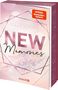 Buchtitel: "New Memories" von Lilly Lucas. "SPIEGEL Bestseller-Autorin". Verträumte Blumen und geometrische Formen., Buch