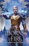 THORNS & FIRE, Die Aschen von Thezmarr 2, Vorläufiges Cover. Dunkelblauer Hintergrund, Bramble-Logo unten., Buch