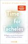 "Time for Tacheles" von Nicole Staudinger. Bunte Punkte, rotes "Spiegel Bestseller-Autorin"-Label., Buch