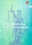 Text: "Gesetzessammlung für Wirtschaftsschulen", "Gönner | Kober". Illustration: Justitia mit Waage, grüner Hintergrund., Buch