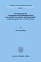 Paul Weissenberg: Die Kompetenz der Europäischen Wirtschaftsgemeinschaft zum Abschluß von Handels- und Kooperationsabkommen gemäß Art. 113 EWG-Vertrag., Buch