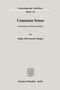 Helga Albersmeyer-Bingen: Common Sense., Buch