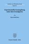 Hans-Detlef Horn: Experimentelle Gesetzgebung unter dem Grundgesetz., Buch