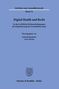 Digital Health und Recht, Buch