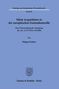 Philipp Winkler: Silent Acquisitions in der europäischen Fusionskontrolle, Buch