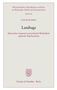 "Landtage" von Utz Schliesky, historische und politische Darstellung. Verlag Duncker & Humblot, Berlin. Verzierter Adler unten., Buch
