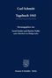 Oben steht "Carl Schmitt Tagebuch 1945". Herausgegeben von Gerd Giesler, Martin Tielke und Philipp Gahn. Duncker & Humblot, Berlin. Unten ist ein Logo., Buch