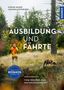 Text: "AUSBILDUNG UND FÄHRTE. Vom Welpen zum Nachsuchenprofi." Ein Mann in leuchtender Jacke mit Hund im Wald., Buch
