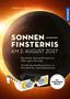 Text: Sonnenfinsternis am 2. August 2027. Illustration zeigt eine Sonnenfinsternis und eine Finsternisbrille.