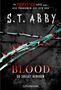 „The Mindf*ck Series Band 2“, "Blood – Du sollst bereuen". Dornenzweige mit roten Blutstropfen., Buch