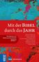 „Mit der BIBEL durch das JAHR“, ökumenische Bibelauslegungen 2027. Buntes abstraktes Malerei-Motiv im Hintergrund., Buch