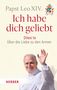 Papst Leo XIV., "Ich habe dich geliebt", "Dilexi te", "Über die Liebe zu den Armen". Ein lächelnder Papst hebt die Hand., Buch