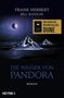 "Die Wasser von Pandora", Roman von Frank Herbert & Bill Ransom. Sci-Fi-Szene mit pyramidenartigen Strukturen im Wasser., Buch