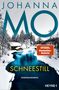 "JOHANNA MO, SCHNEESTILL, Kriminalroman, SPiEGEL Bestseller-Autorin. Schneebedeckte Landschaft mit einem Fluss.", Buch