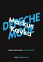 "Markus Kavka über DEPECHE MODE. KiWi MUSIKBIBLIOTHEK." Weiße und blaue Schrift auf schwarzem Hintergrund, dynamisch platziert., Buch