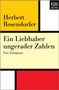 Herbert Rosendorfer: Ein Liebhaber ungerader Zahlen, Buch