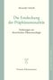 Alexander Schnell: Die Entdeckung der Präphänomenalität, Buch