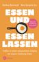 Buchtitel: "ESSEN UND ESSEN LASSEN". Bratpfanne mit Ei, ein rosa Kreistext: "Schluss mit Food Noise und Ernährungskult!"., Buch