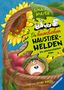 „Die heimlichen Haustier-Helden: Ein pfotenstarker Plan“ steht über einem Korb voller Gemüse und kleinem Tier., Buch