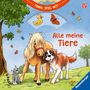 Susanne Gernhäuser: Komm, spiel mit! Alle meine Tiere - Spielbuch mit Klappen, Schiebern, Drehscheiben, Buch, Buch
