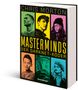 Buchtitel: "Masterminds Der Darknet-Köder" von Chris Morton. Sechs Porträts in leuchtenden Farben auf dem Cover.