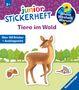 Wieso? Weshalb? Warum? junior Stickerheft - Tiere im Wald, Buch