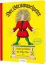 "Der Struwwelpeter", Illustration eines Jungen mit wilden Haaren und langen Fingernägeln. Text: "Lustige Geschichten".