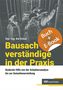 Christoph Harney, Gemeinsam planen, bauen, wohnen. Buchcover mit Bauplan und rundem "Buch + E-Book"-Sticker., Buch