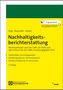 Titel: Nachhaltigkeitsberichterstattung. Autoren: Sopp, Baumüller, Scheid. 5. Auflage. Gelber Hintergrund, grüner Balken oben., 1 Buch und 1 Diverse