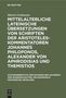 Martin Grabmann: Mittelalterliche lateinische Übersetzungen von Schriften der Aristoteles-Kommentatoren Johannes Philoponos, Alexander von Aphrodisias und Themistios, Buch