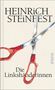 „Heinrich Steinfest, Die Linkshänderinnen. PIPER.“ Illustration einer Schere mit roten Griffen auf hellem Hintergrund., Buch