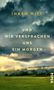 "Inken Witt, Und wir versprachen uns ein Morgen, Roman." Dramatische Wolken über einer grünen Landschaft mit Schafen., Buch