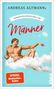 "Andreas Altmanns Gebrauchsanweisung für Männer. SPIEGEL Bestseller-Autor." Illustration: Mann in Wolken, hellblauer Hintergrund.